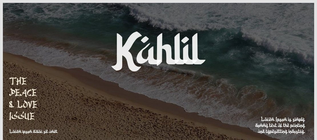 Kahlil Font