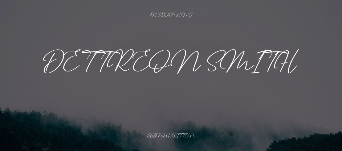 Dettreon Smith Font