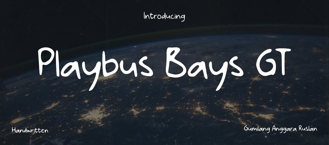 Playbus Bays GT Font