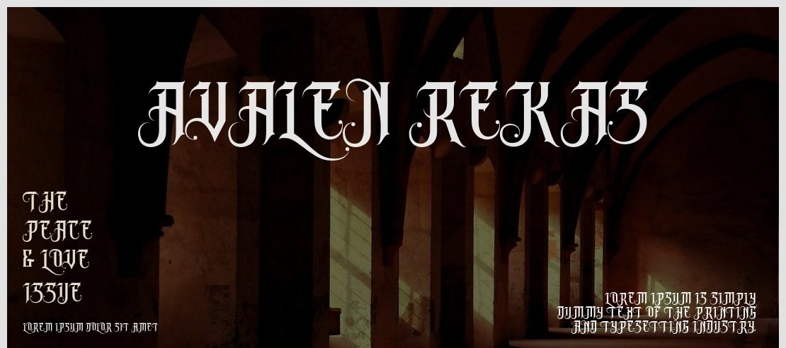 Avalen Rekas Font