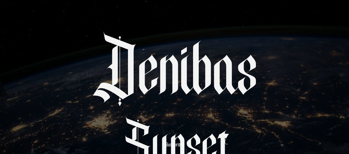 Denibas Sunset Font