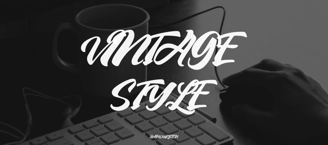 Vintage Style Font