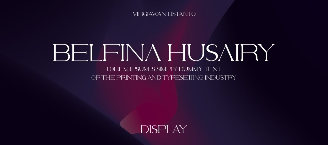 Belfina Husairy Font