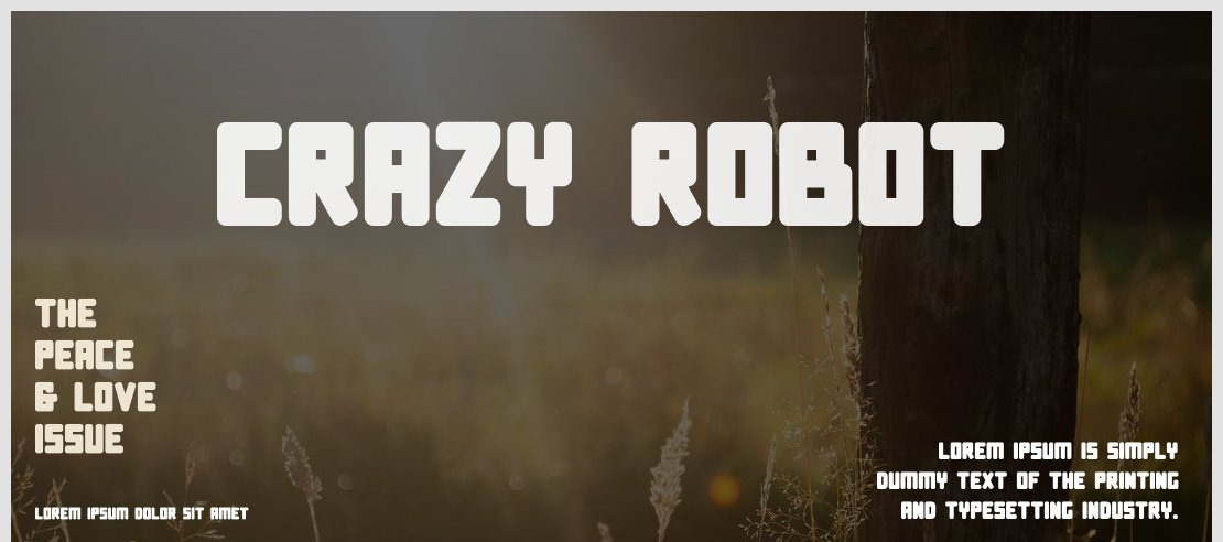 Crazy Robot Font