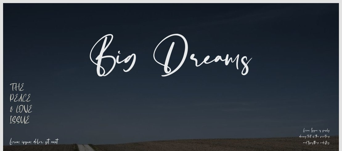 Big Dreams Font