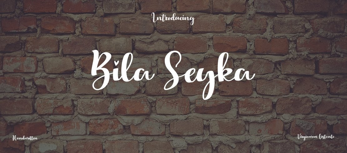 Bila Seyka Font