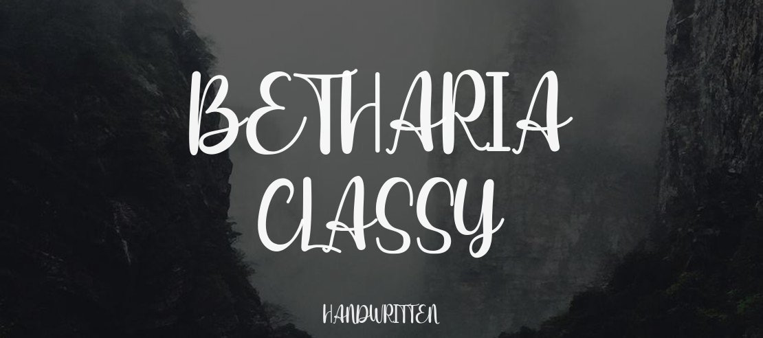 Betharia Classy Font