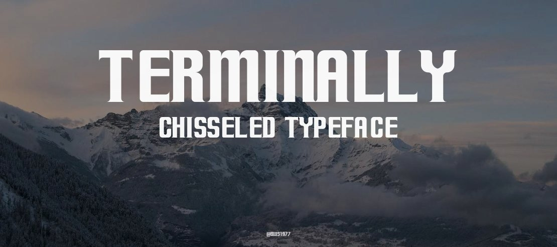 Terminally Chisseled Font