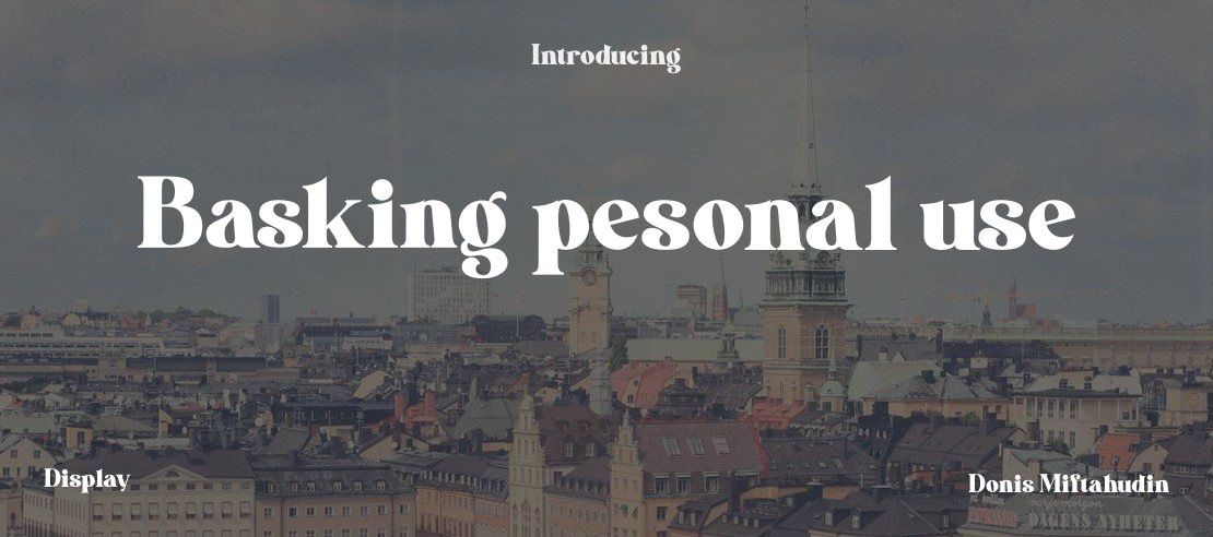 Basking pesonal use Font