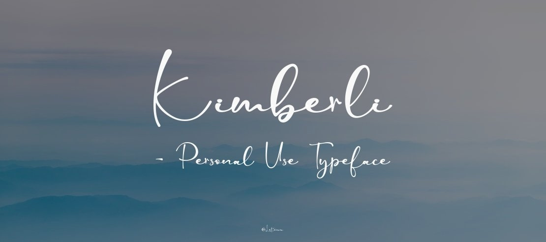 Kimberli - Personal Use Font