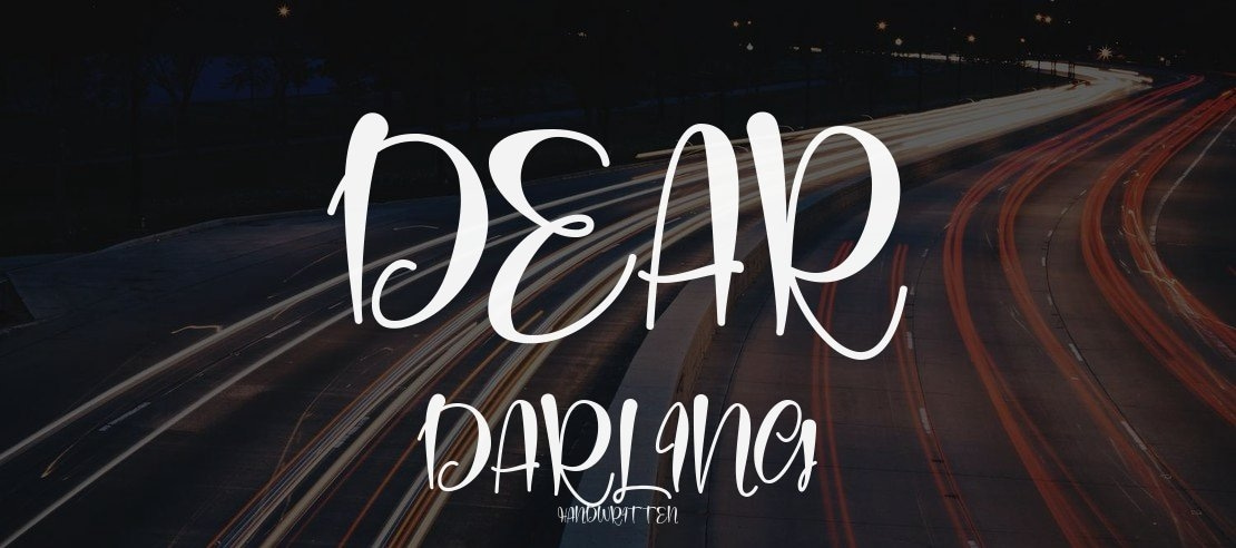 dear darling Font