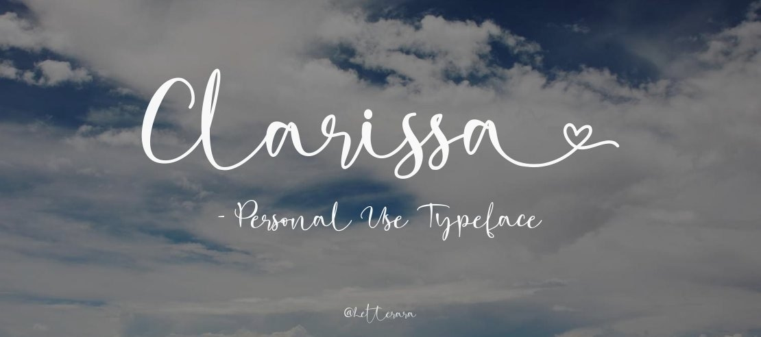 Clarissa - Personal Use Font