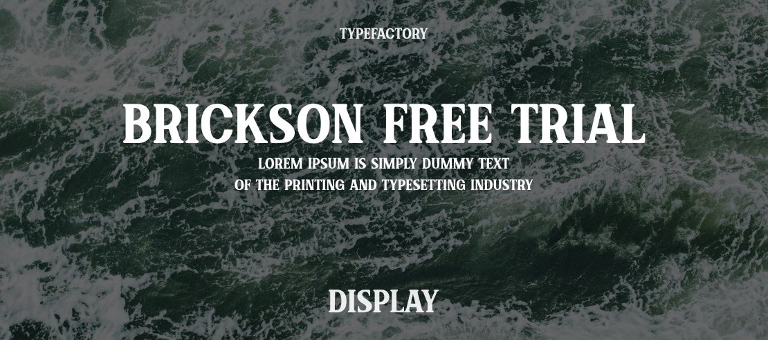 Brickson Free Trial Font