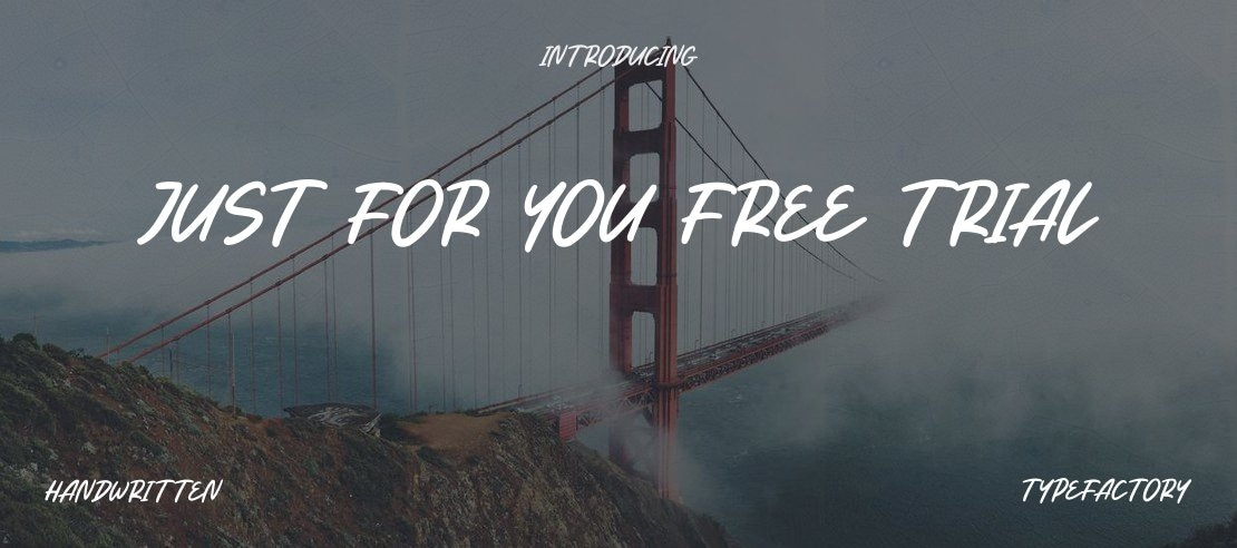 Just For You Free Trial Font