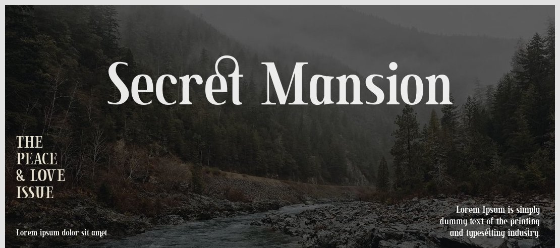 Secret Mansion Font