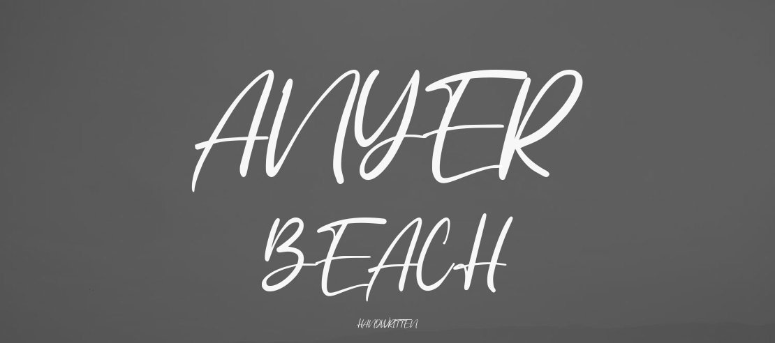 Anyer Beach Font