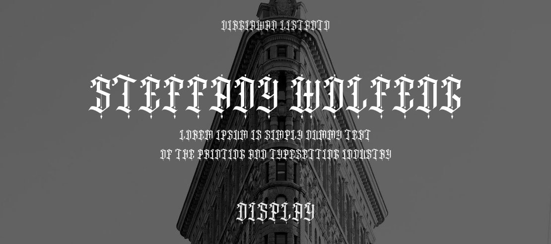 Steffany wolfeng Font