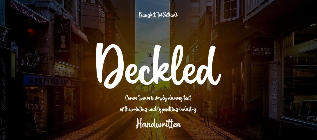 Deckled Font