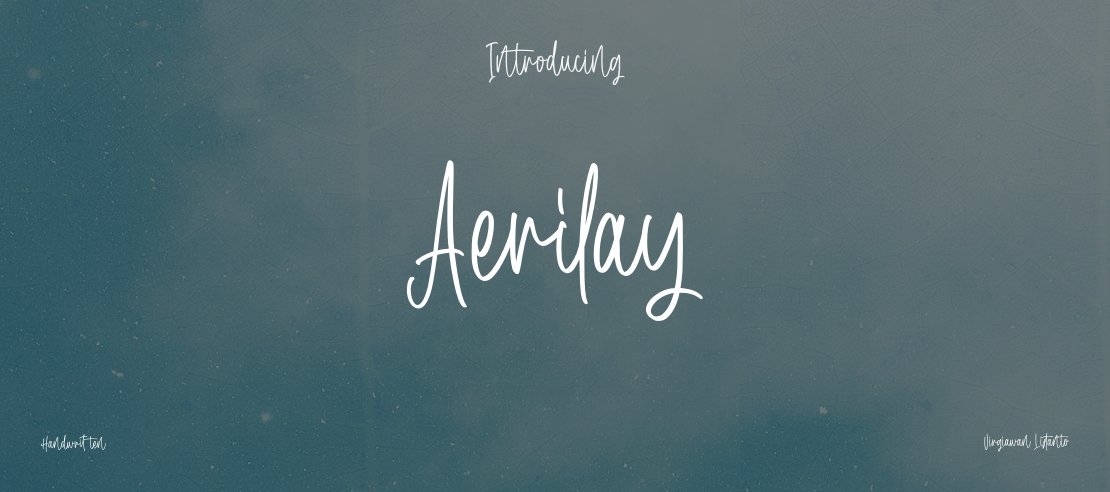 Aerilay Font