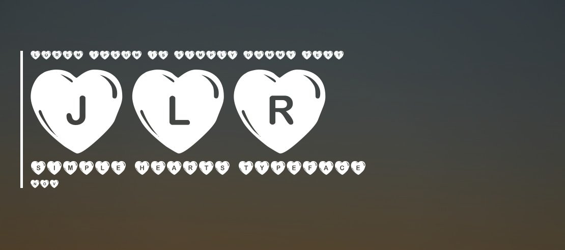 JLR Simple Hearts Font