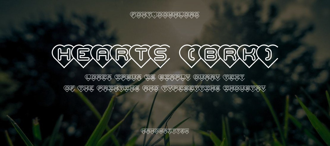 Hearts (BRK) Font