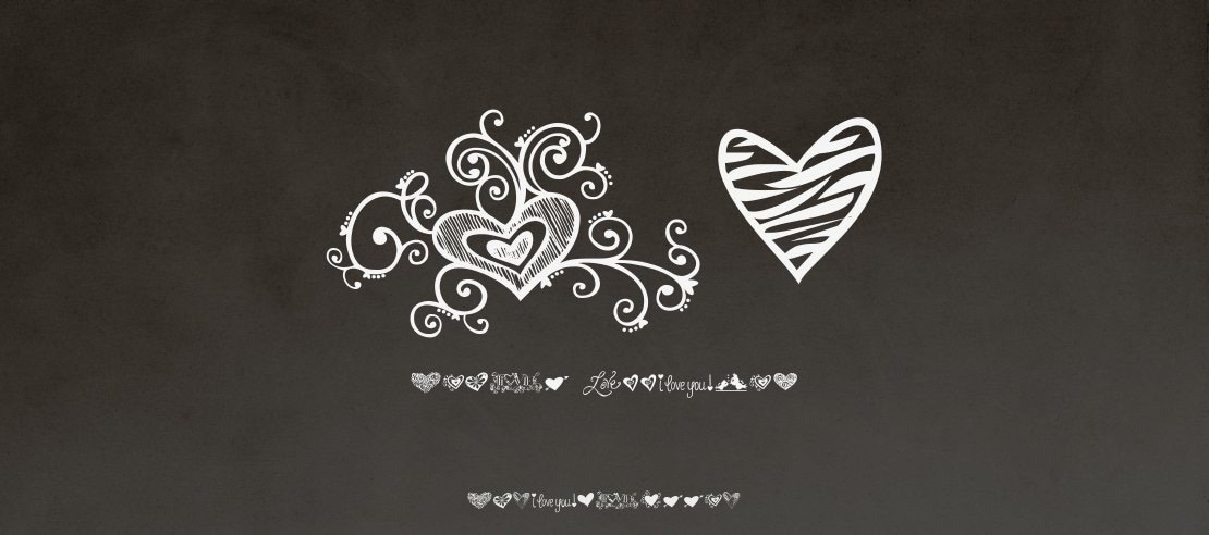 KG Heart Doodles Font