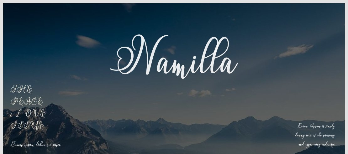 Namilla Font