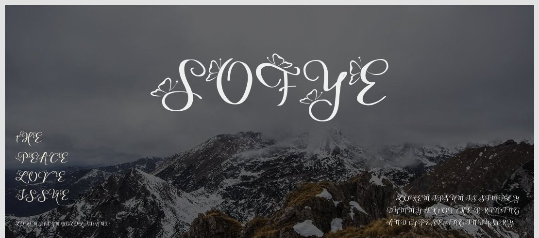 Sofye Font