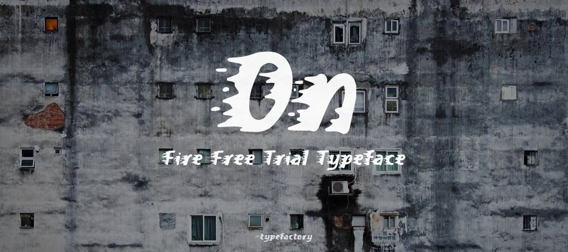 On Fire Free Trial Font