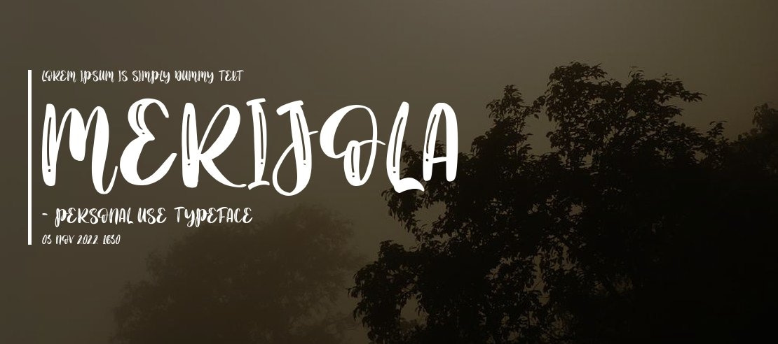 Merijola - personal use Font