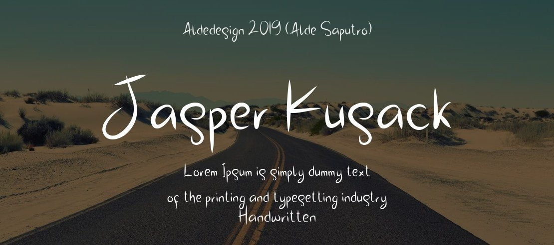 Jasper Kusack Font