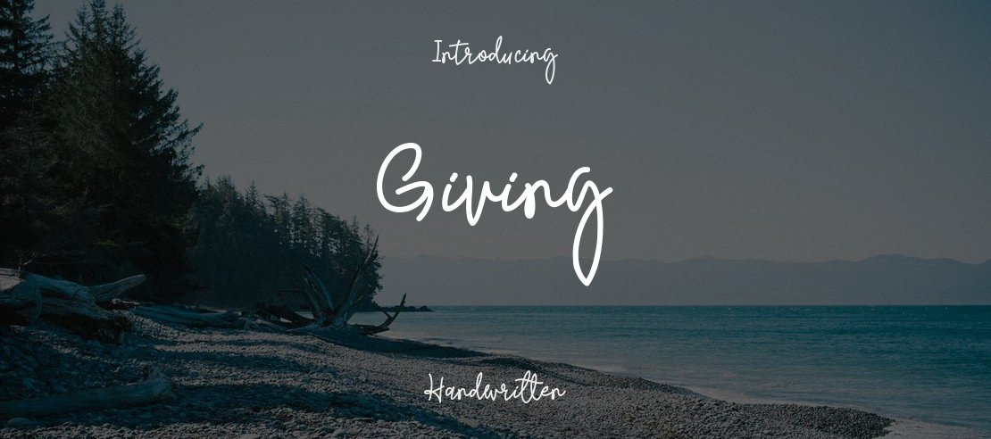 Giving Font