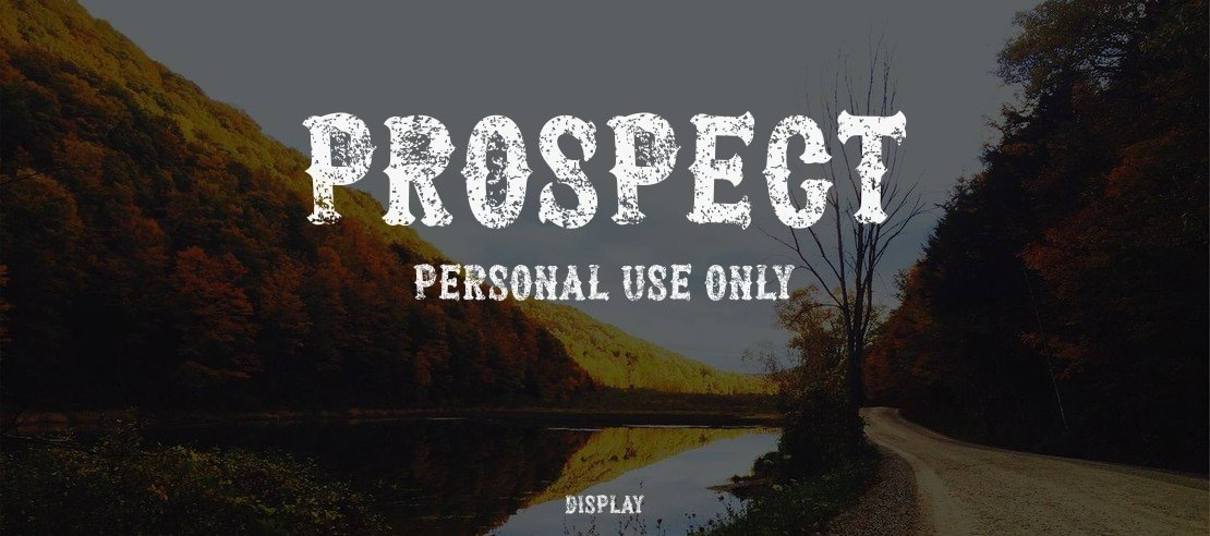 Prospect PERSONAL USE ONLY Font