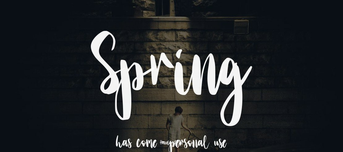 Spring has come - personal use Font