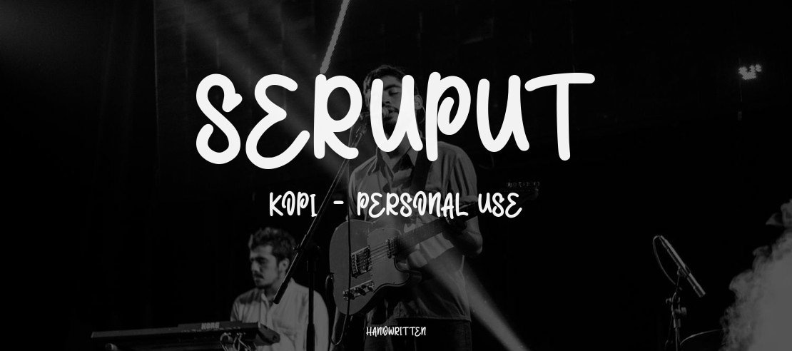 Seruput Kopi - personal use Font