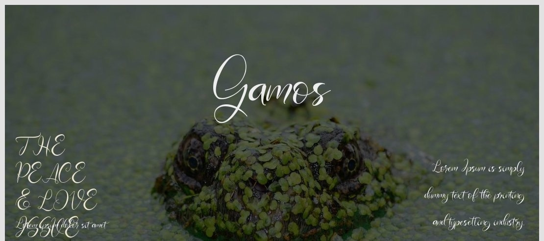 Gamos Font