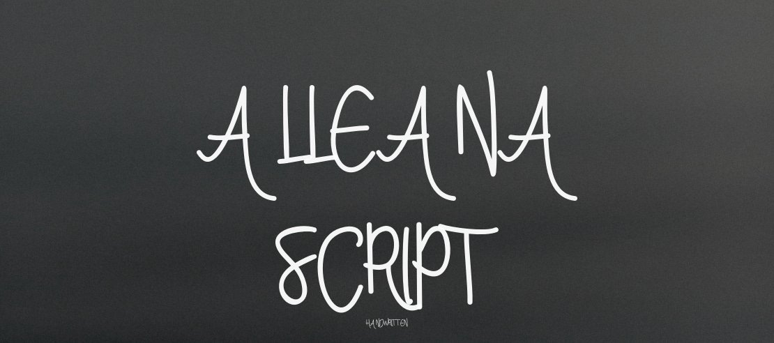 Alleana Script Font