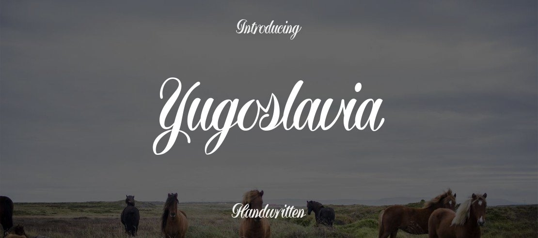 Yugoslavia Font