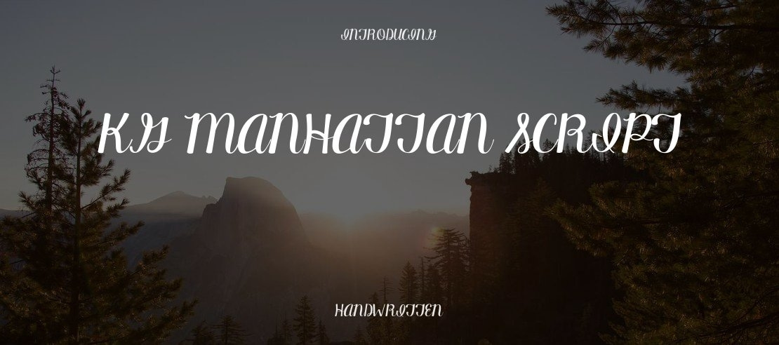 KG Manhattan Script Font