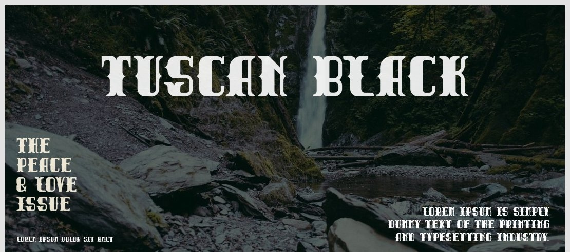 Tuscan Black Font