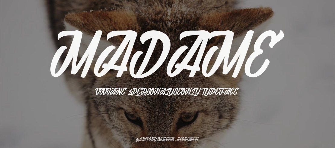 Madame Viviane 1_PersonalUseOnly Font Family