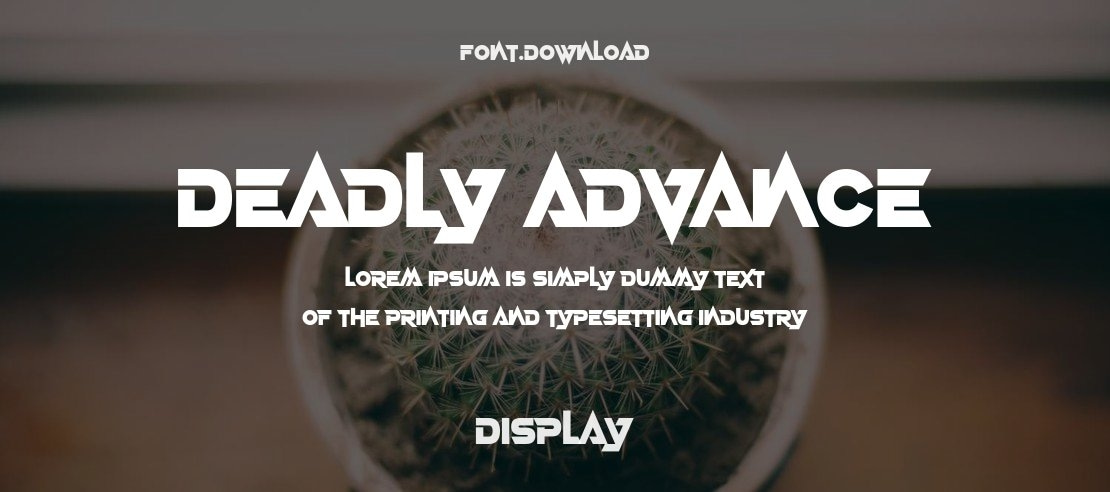 Deadly Advance Font Family