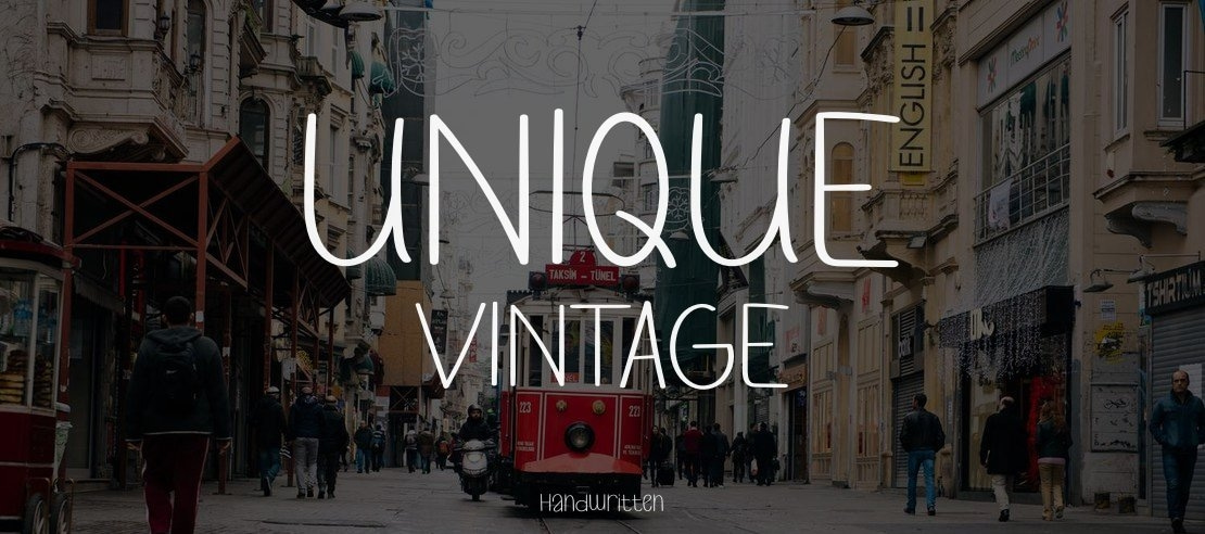 UNIQUE  VINTAGE Font