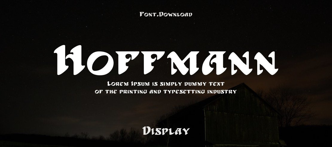 Hoffmann Font