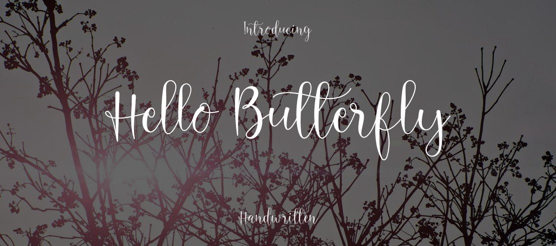 Hello Butterfly Font