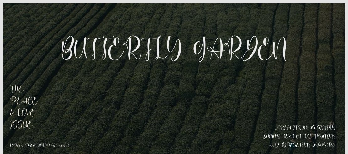 Butterfly Garden Font