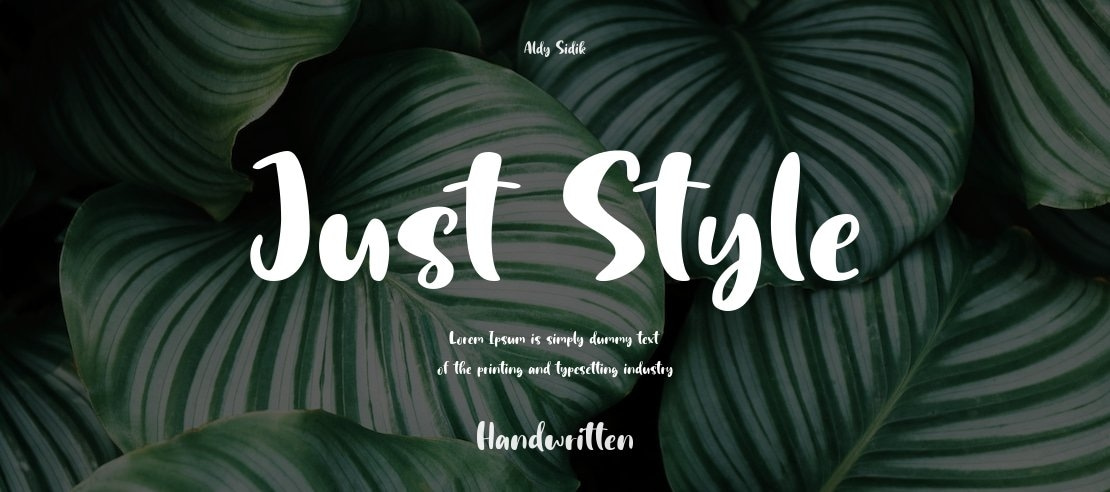 Just Style Font