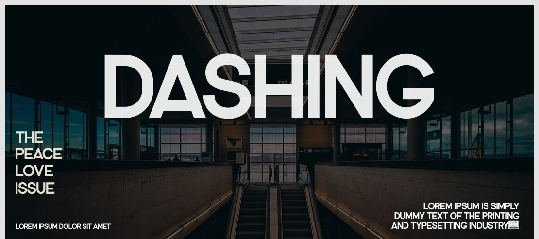 Dashing Font