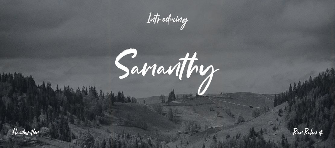 Samanthy Font Family