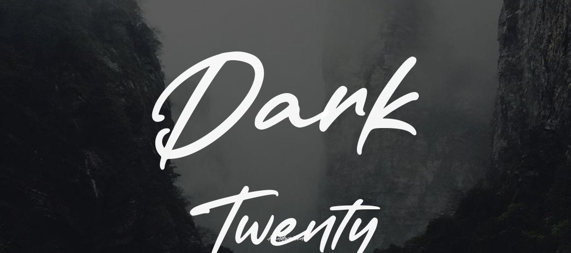 Dark Twenty Font